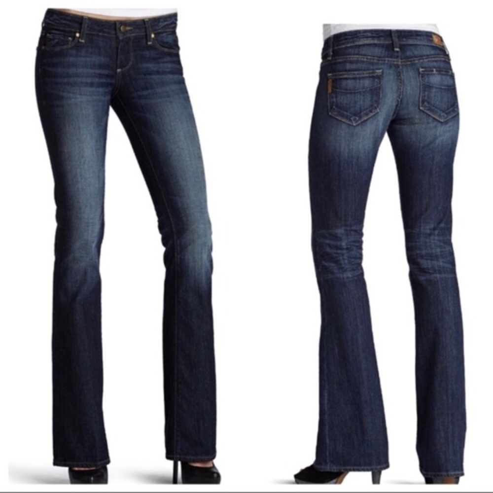 Paige Laurel Canyon Dark Wash Boot Cut Jeans 26